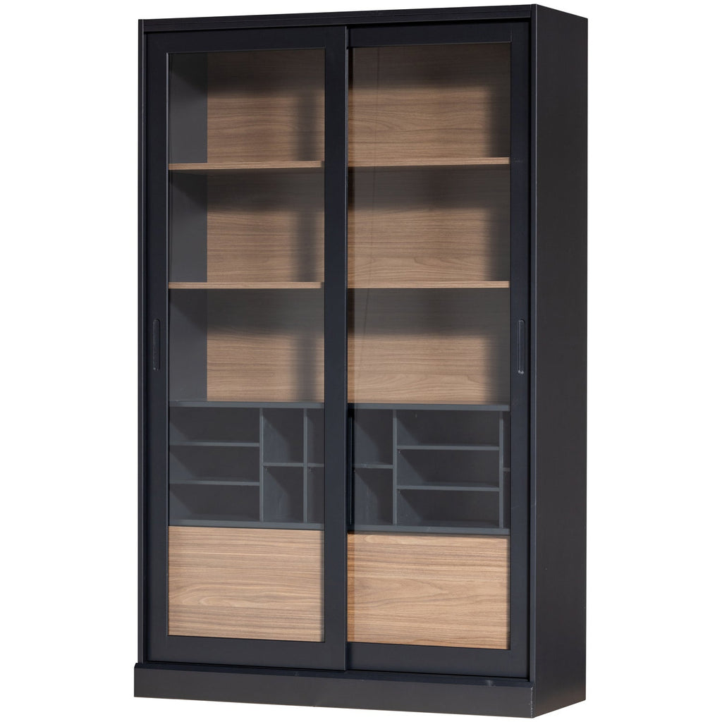 JAMES CABINET BLACK/WALNUT [fsc]