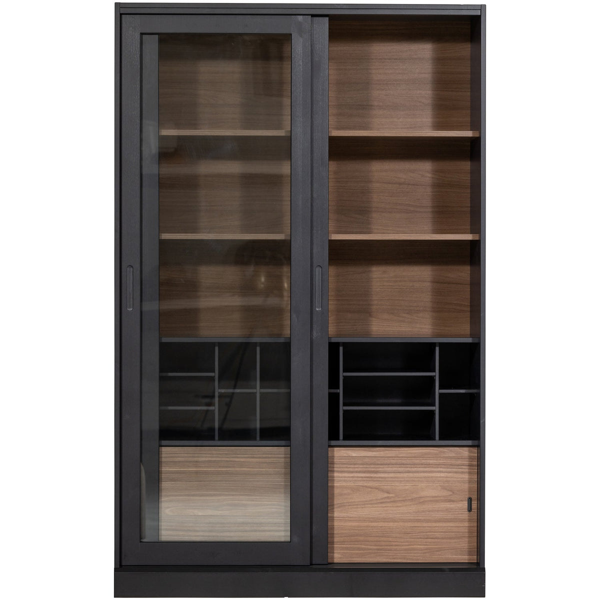 JAMES CABINET BLACK/WALNUT [fsc]