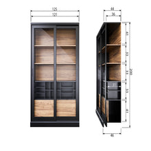 Laden Sie das Bild in den Galerie-Viewer, JAMES CABINET BLACK/WALNUT [fsc]