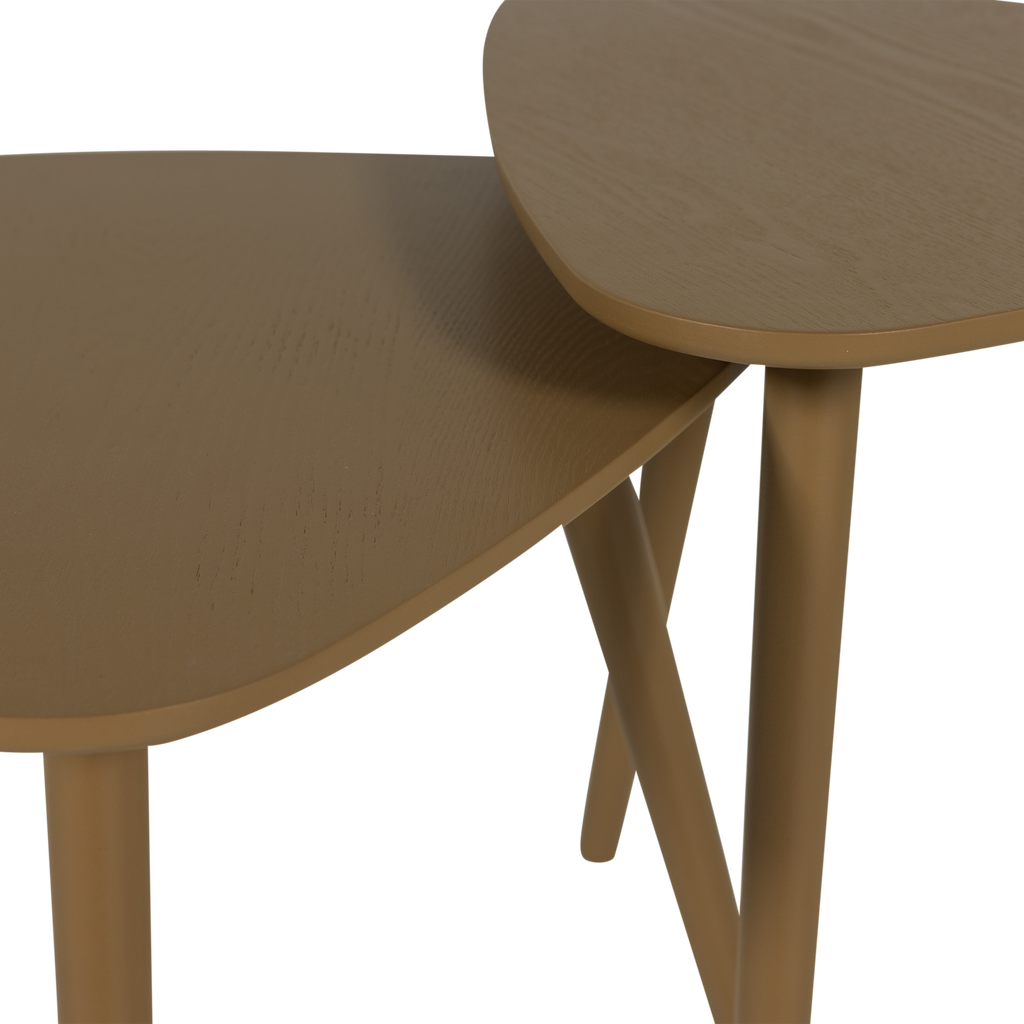 NILA SIDE TABLES WOOD MUD - SET OF 2
