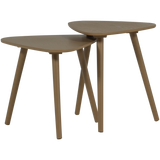 NILA SIDE TABLES WOOD MUD - SET OF 2