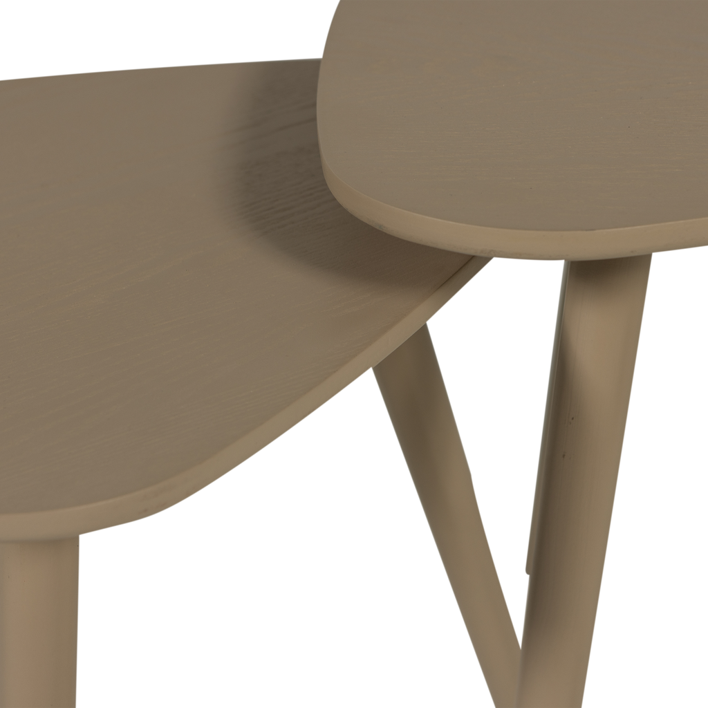 NILA SIDE TABLES WOOD SAND - SET OF 2