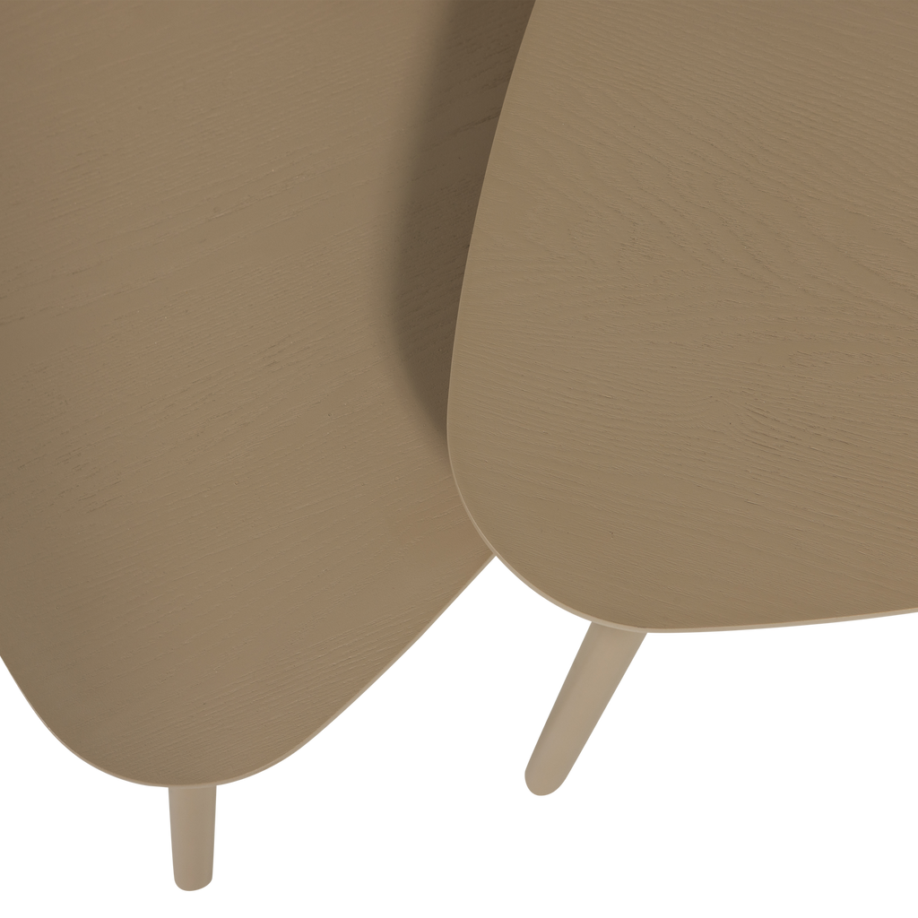 NILA SIDE TABLES WOOD SAND - SET OF 2