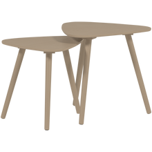 Load image into Gallery viewer, NILA SIDE TABLES WOOD SAND - SET OF 2