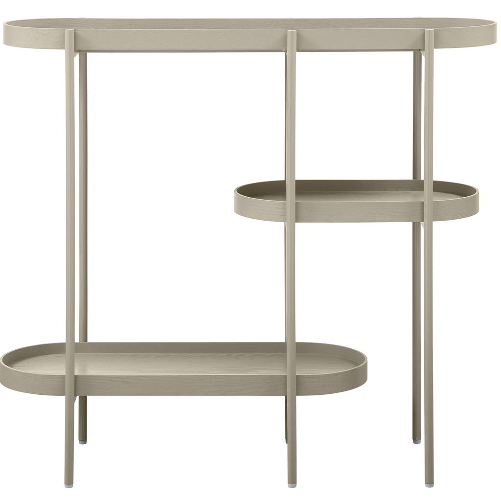 NOAN SIDE TABLE WOOD/METAL ANTIQUE BEIGE