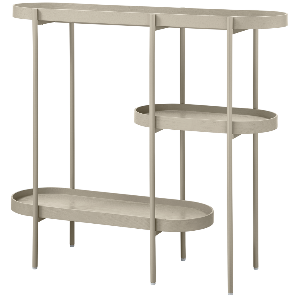 NOAN SIDE TABLE WOOD/METAL ANTIQUE BEIGE