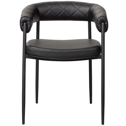 Sev dining chair artificial leather black