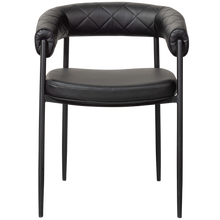 Carica l&#39;immagine nel visualizzatore di Gallery, Sev dining chair artificial leather black