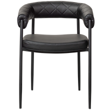 Laden Sie das Bild in den Galerie-Viewer, Sev dining chair artificial leather black