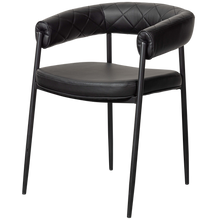 Carica l&#39;immagine nel visualizzatore di Gallery, Sev dining chair artificial leather black