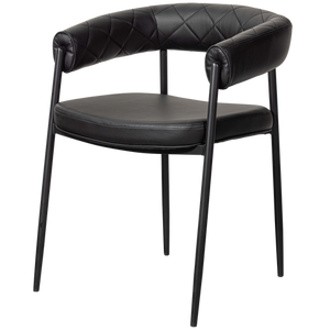 Sev dining chair artificial leather black