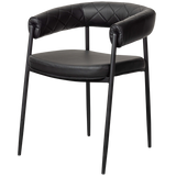 Sev dining chair artificial leather black