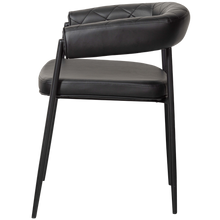 Laden Sie das Bild in den Galerie-Viewer, Sev dining chair artificial leather black