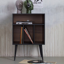 Laden Sie das Bild in den Galerie-Viewer, JAMES SMALL CABINET BLACK/WALNUT [fsc]