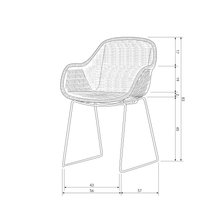 Load image into Gallery viewer, WILLOW GARDEN CHAIR NATURAL