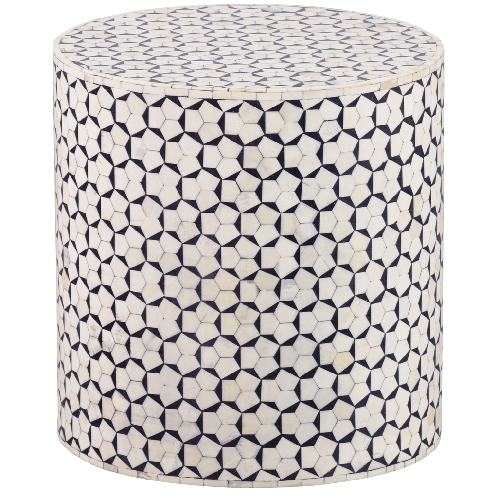 NEVA SIDE TABLE BLACK/WHITE