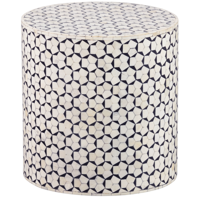 NEVA SIDE TABLE BLACK/WHITE