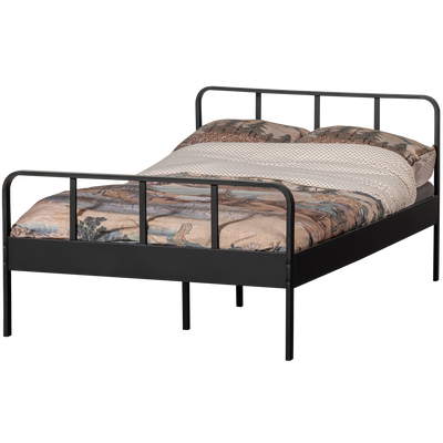 MEES QUEEN BED METAL BLACK 120x200CM