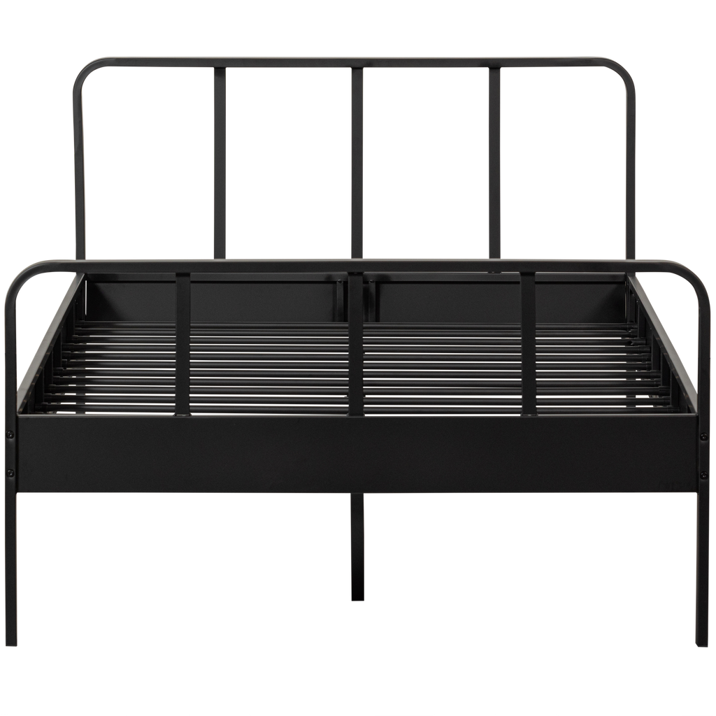 MEES QUEEN BED METAL BLACK 120x200CM