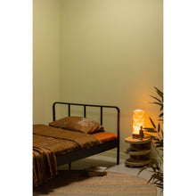 Laden Sie das Bild in den Galerie-Viewer, MEES QUEEN BED METAL BLACK 120x200CM