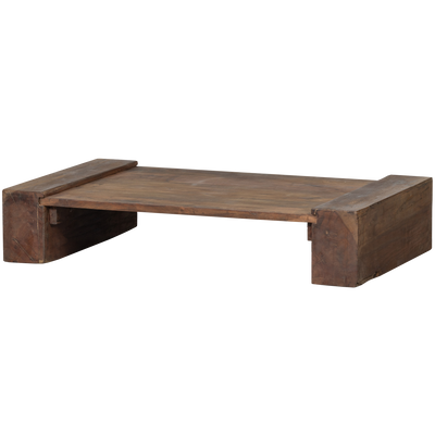 CUNO COFFEE TABLE LOW MANGO WOOD DARK BROWN