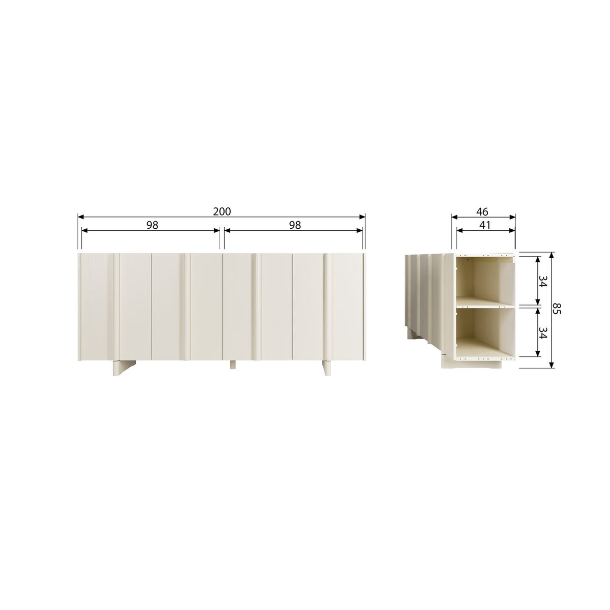 BASU SIDEBOARD PINE DUST [fsc]