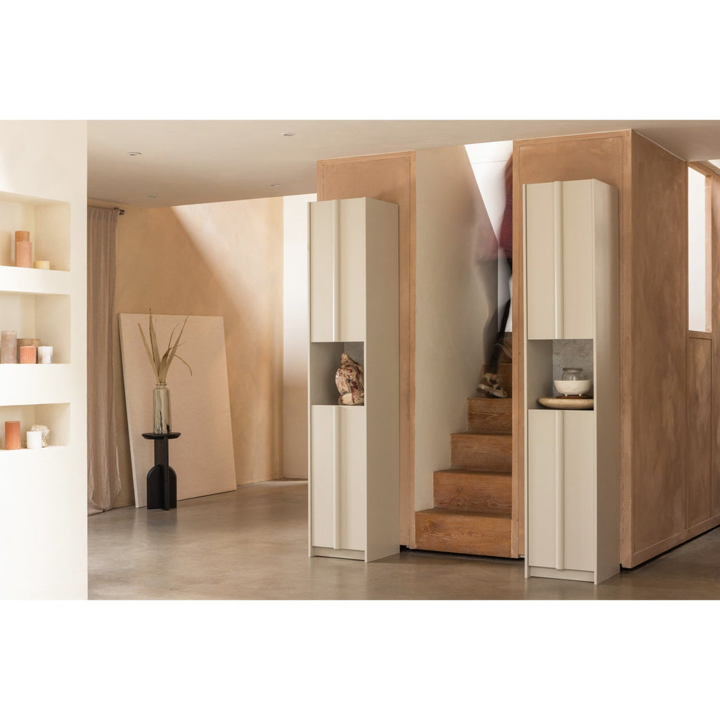 BASU SMALL CABINET 40CM PINE DUST INCL CONCRETE DECOR [fsc]