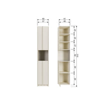 Load image into Gallery viewer, BASU SMALL CABINET 40CM PINE DUST INCL CONCRETE DECOR [fsc]