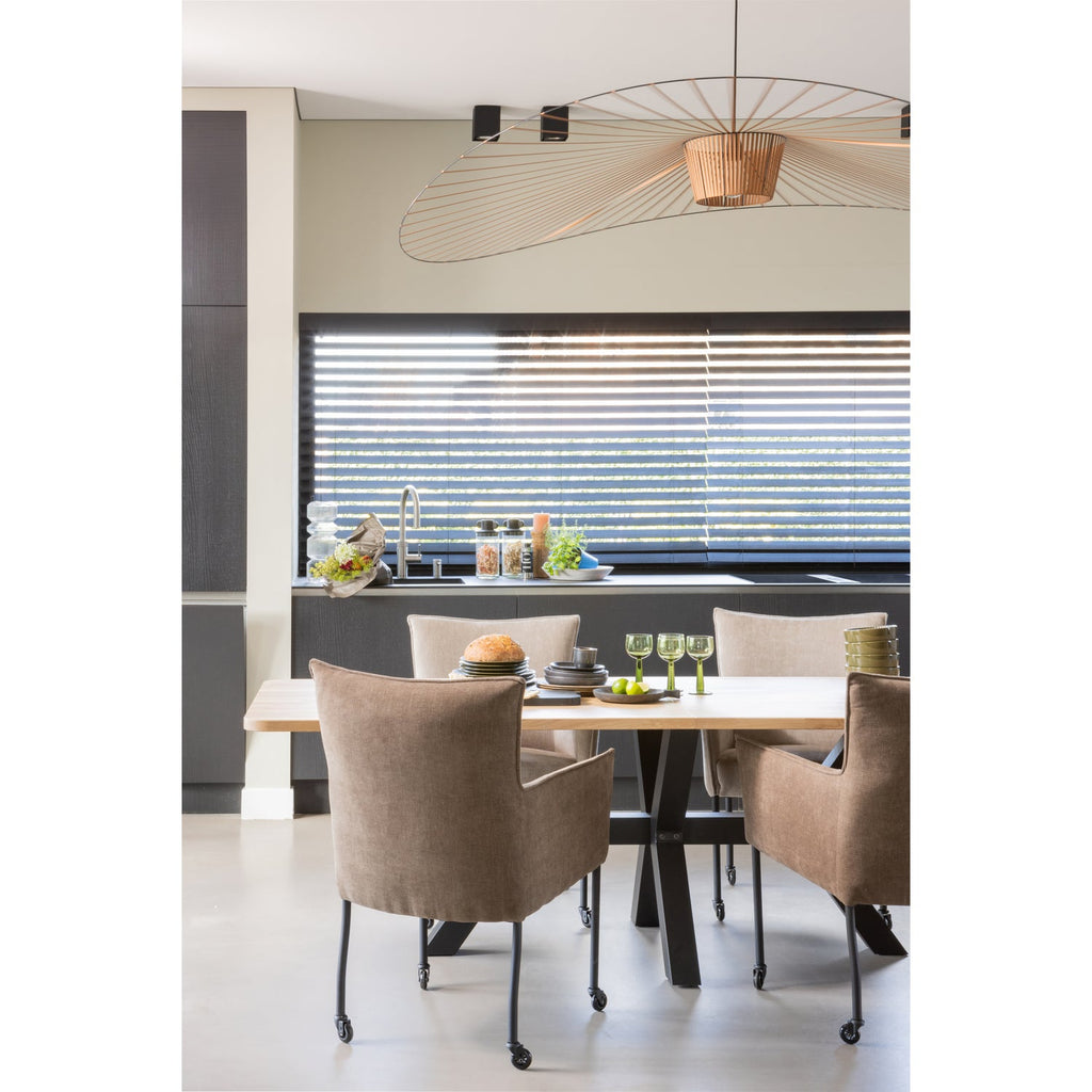 COMBI-TABLO: XL TABLE TOP OAK 240X100 & ZEELAND LEG [fsc]