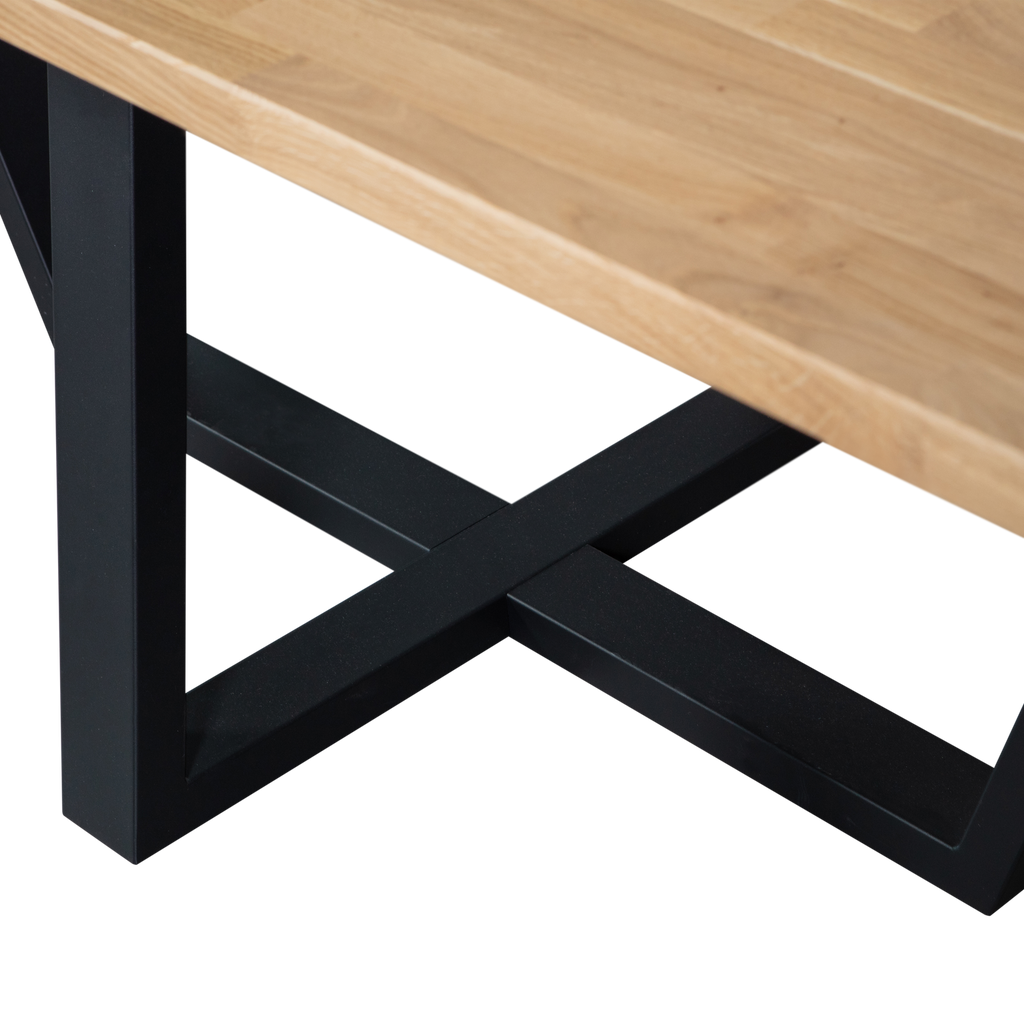 COMBI-TABLO: XL TABLE TOP OAK 240X100 & DRENTHE LEG [fsc]