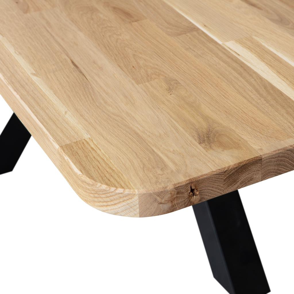 COMBI-TABLO: XL TABLE TOP OAK 240X100 & ZEELAND LEG [fsc]