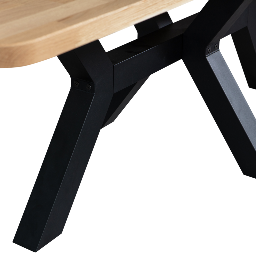 COMBI-TABLO: XL TABLE TOP OAK 240X100 & ZEELAND LEG [fsc]