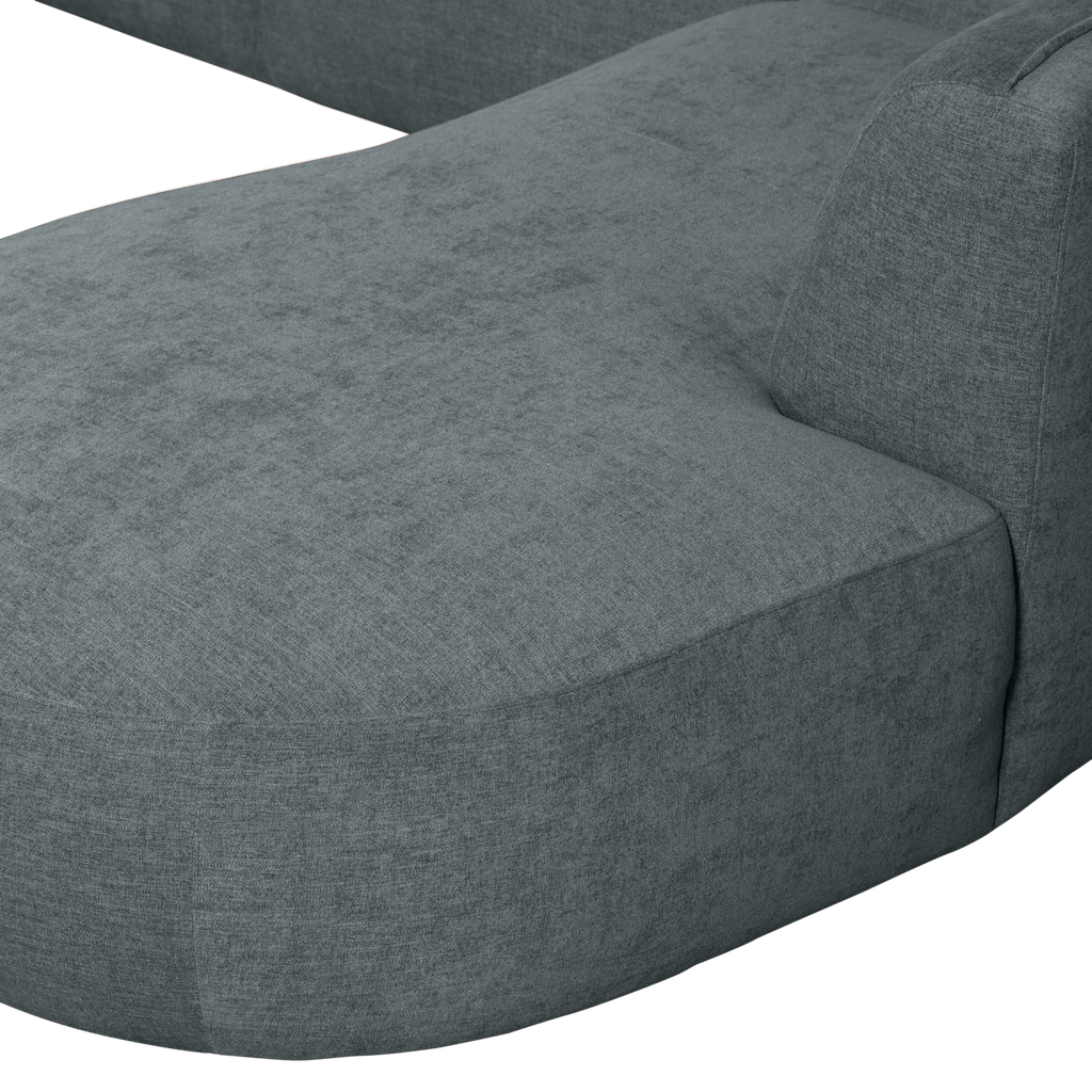POLLY SOFA U-SHAPE RIGHT BLUE/GREEN