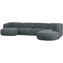 Laden Sie das Bild in den Galerie-Viewer, POLLY SOFA U-SHAPE RIGHT BLUE/GREEN