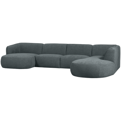 POLLY SOFA U-SHAPE RIGHT BLUE/GREEN
