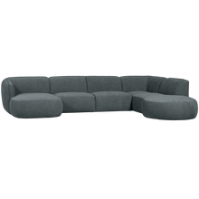 Laden Sie das Bild in den Galerie-Viewer, POLLY SOFA U-SHAPE RIGHT BLUE/GREEN