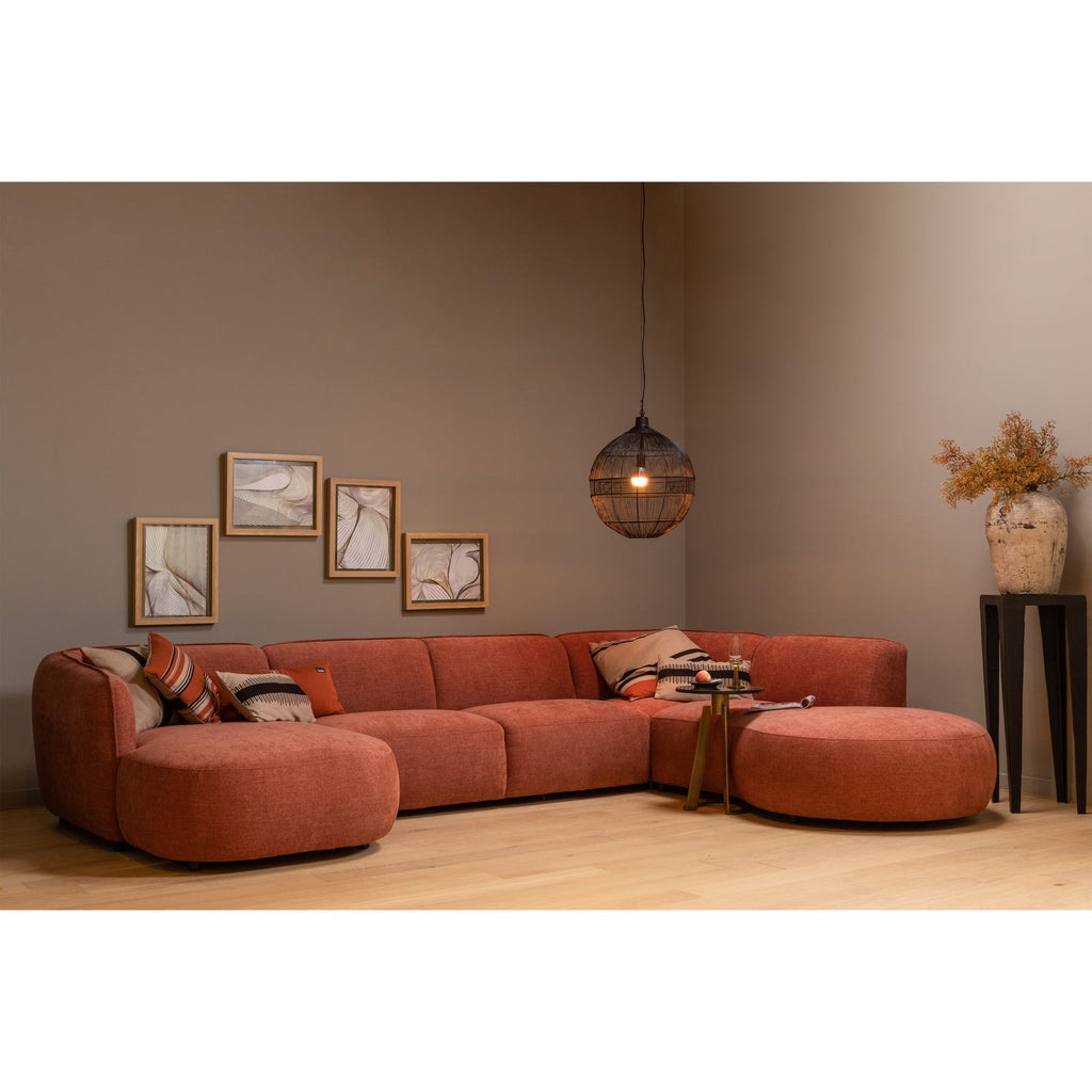 POLLY SOFA U-SHAPE RIGHT PINK