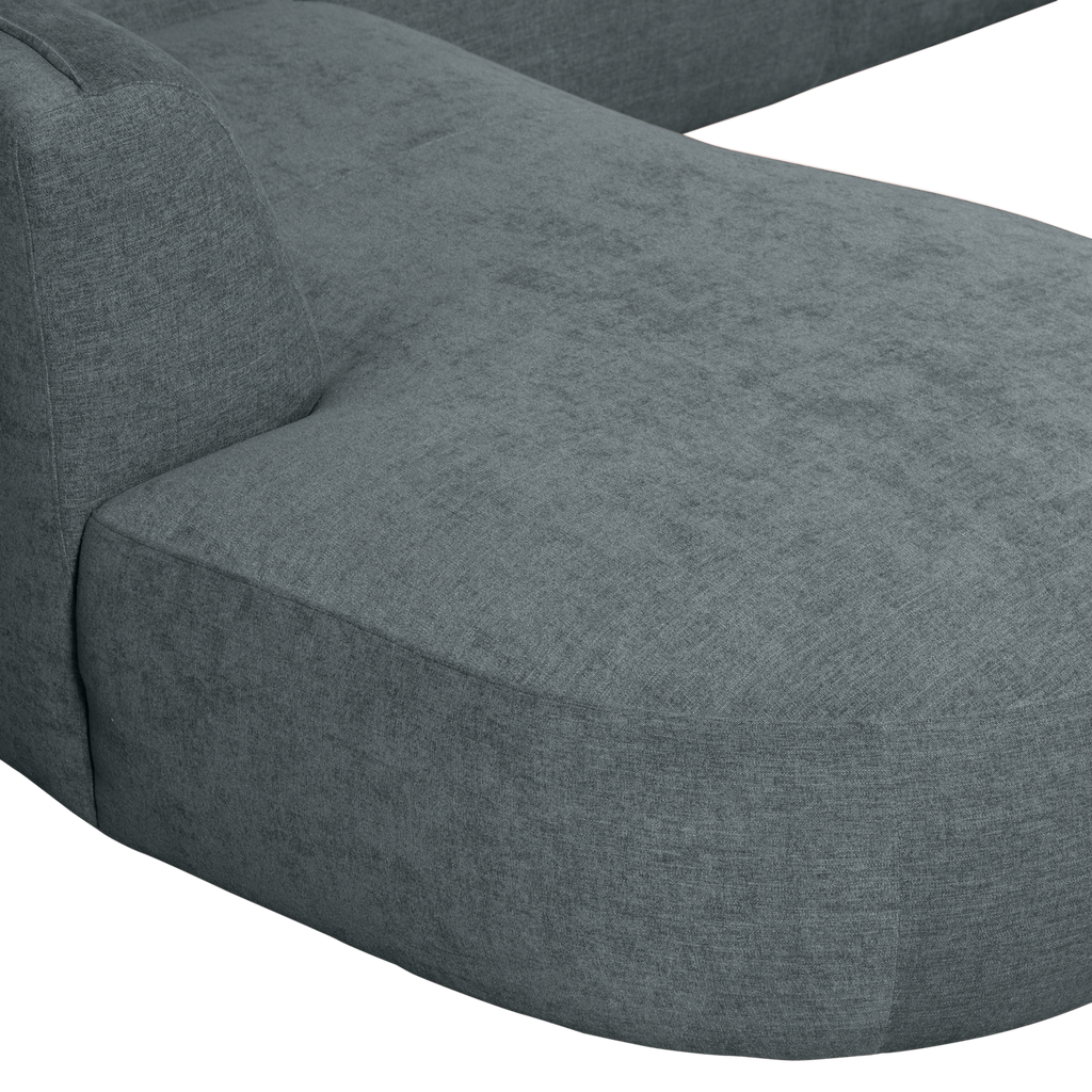POLLY SOFA U-SHAPE LEFT BLUE/GREEN