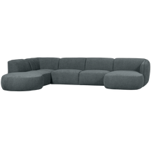 Charger l'image dans la galerie, POLLY SOFA U-SHAPE LEFT BLUE/GREEN