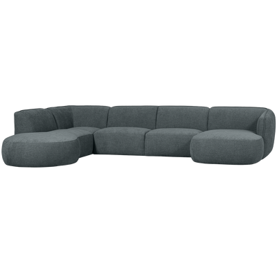 POLLY SOFA U-SHAPE LEFT BLUE/GREEN