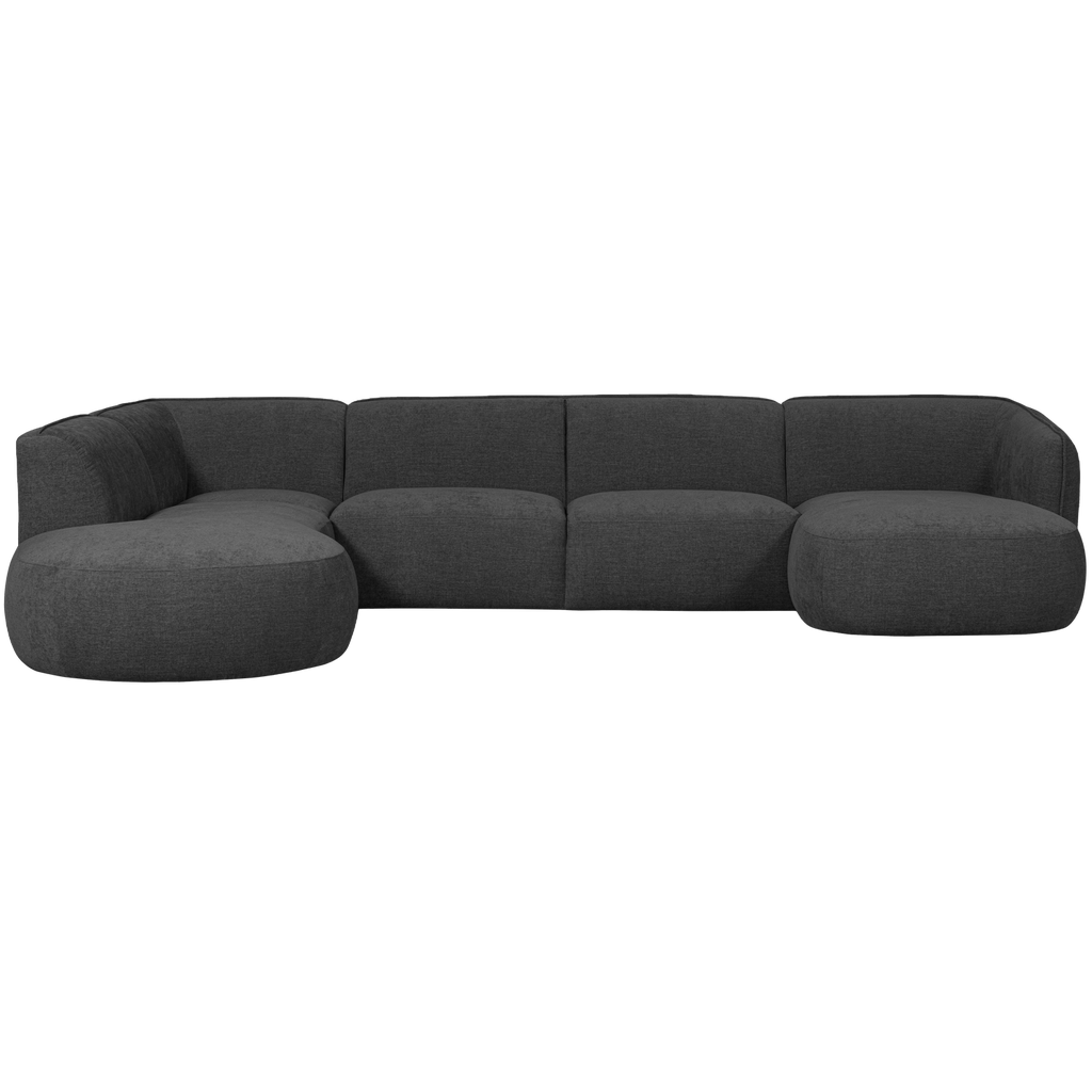 POLLY SOFA U-SHAPE LEFT GREY