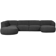 Laden Sie das Bild in den Galerie-Viewer, POLLY SOFA U-SHAPE LEFT GREY