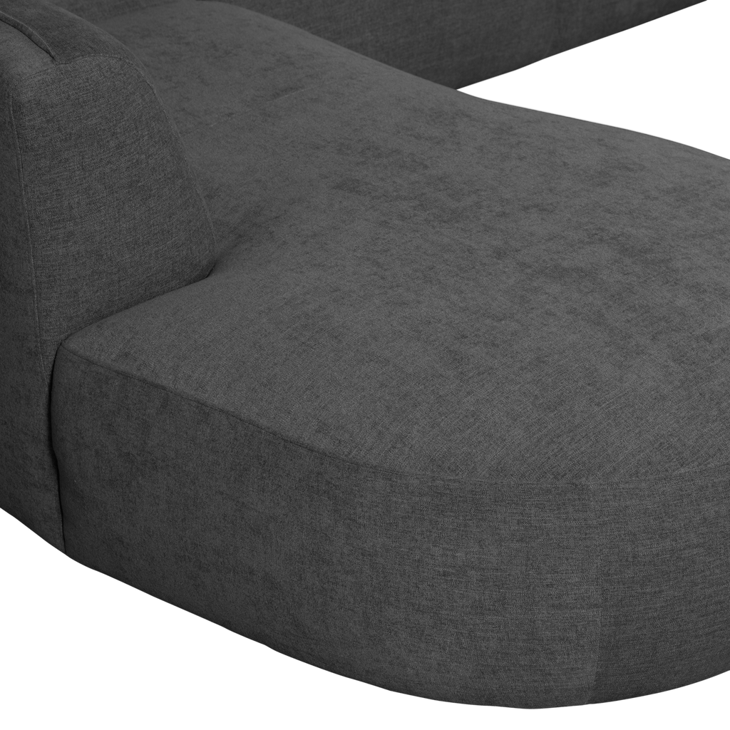 POLLY SOFA U-SHAPE LEFT GREY