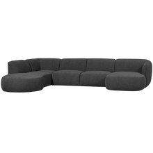 Laden Sie das Bild in den Galerie-Viewer, POLLY SOFA U-SHAPE LEFT GREY