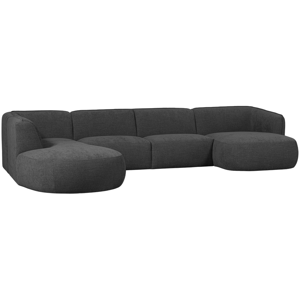POLLY SOFA U-SHAPE LEFT GREY