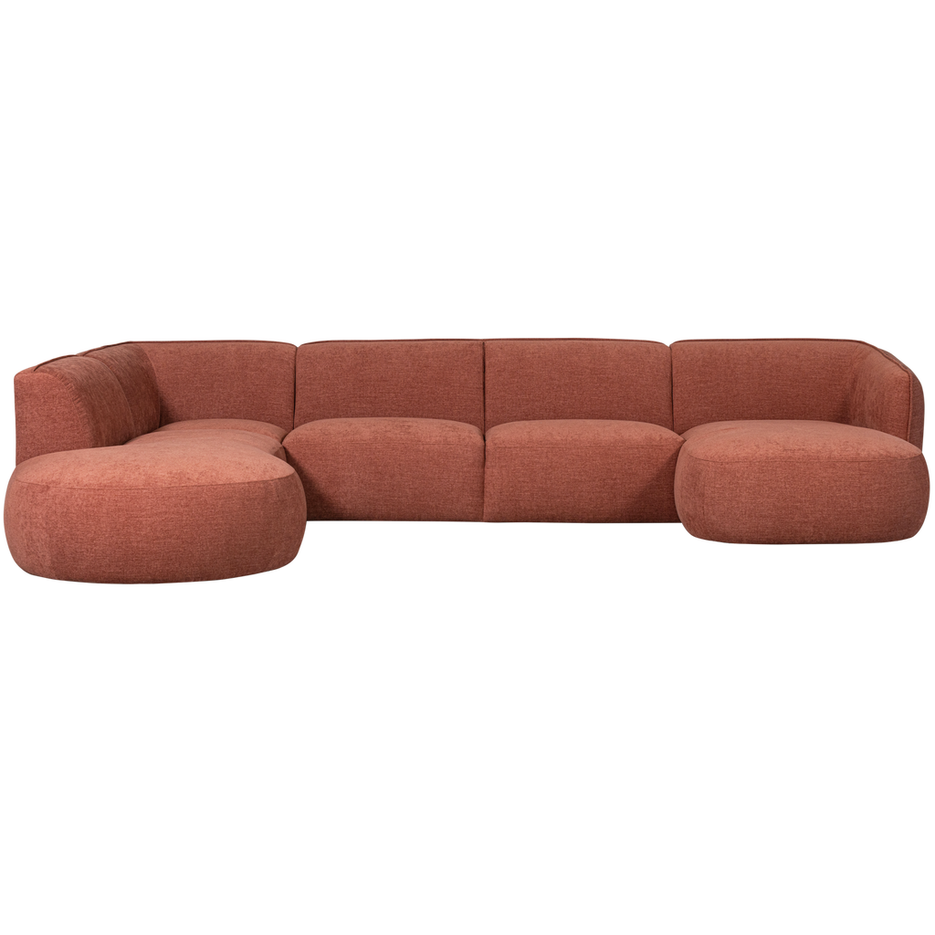 POLLY SOFA U-SHAPE LEFT PINK