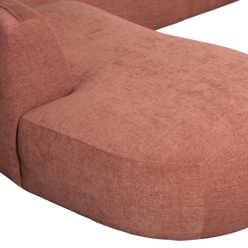 POLLY SOFA U-SHAPE LEFT PINK