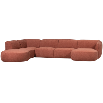 POLLY SOFA U-SHAPE LEFT PINK