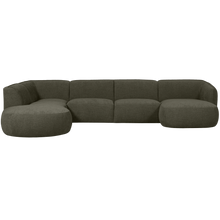 Laden Sie das Bild in den Galerie-Viewer, POLLY SOFA U-SHAPE LEFT WARM GREEN