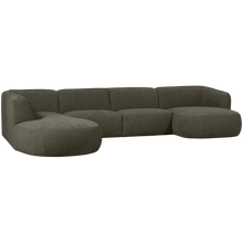 Laden Sie das Bild in den Galerie-Viewer, POLLY SOFA U-SHAPE LEFT WARM GREEN